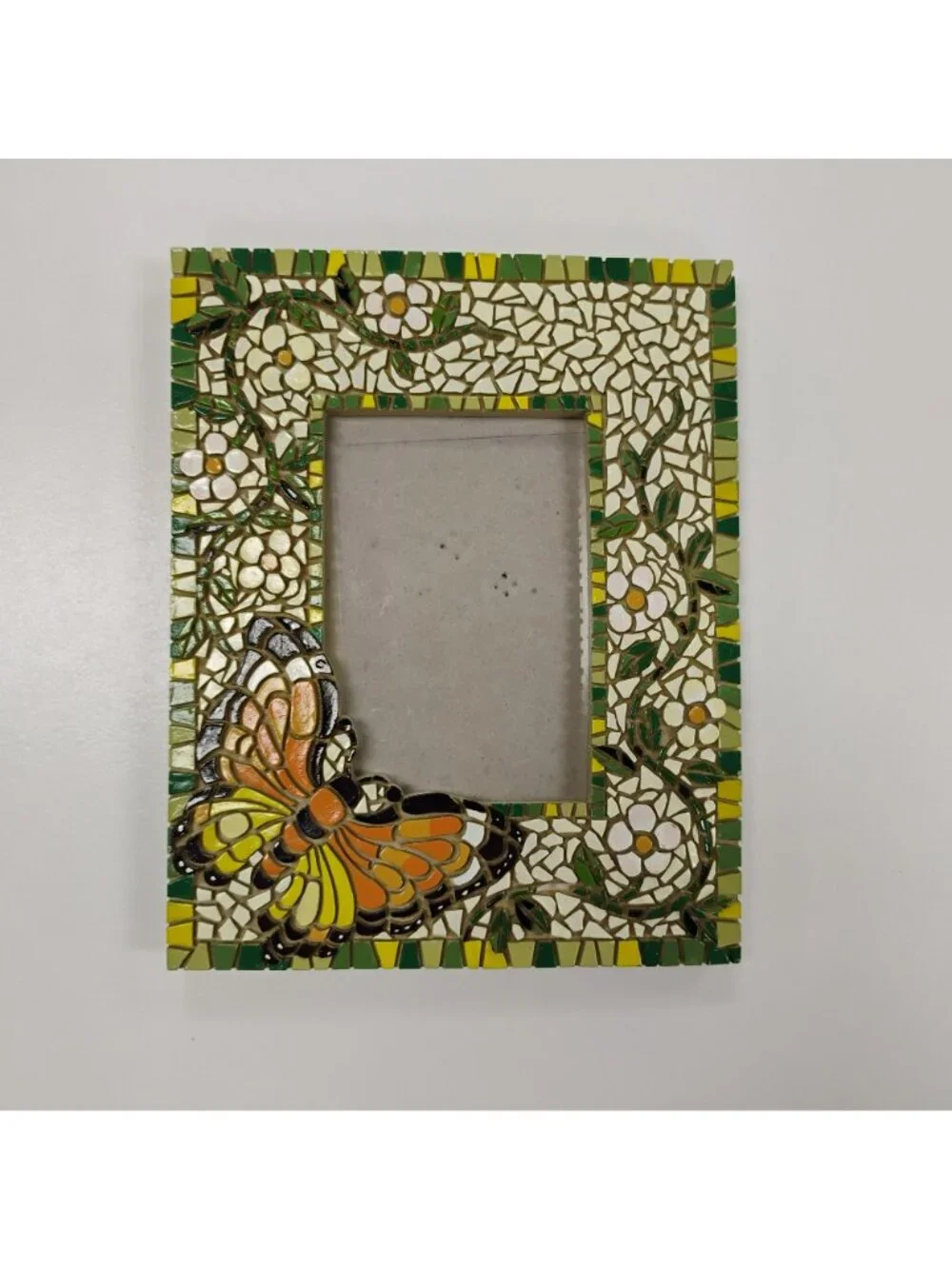 Mosaic Photo Frame, Butterfly & Floral Design - 7